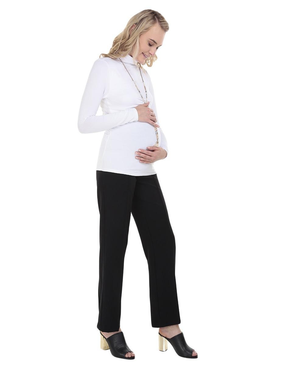 Playera maternidad manga larga One to Nine cuello alto