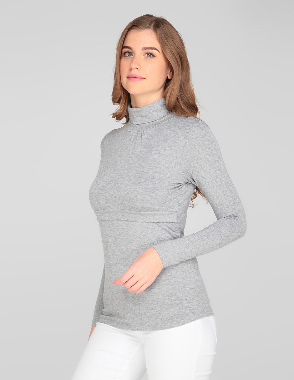 Imagen de producto Playera maternidad manga larga One to Nine cuello alto