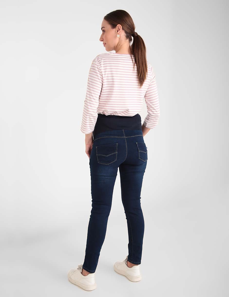 Jeans maternidad skinny regular corte cadera 3
