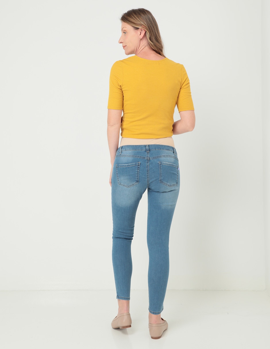 Jeans maternidad skinny One to Nine corte cadera