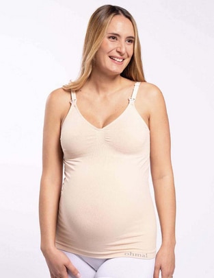 Top maternidad cuello V escote medio tirante ajustable 1