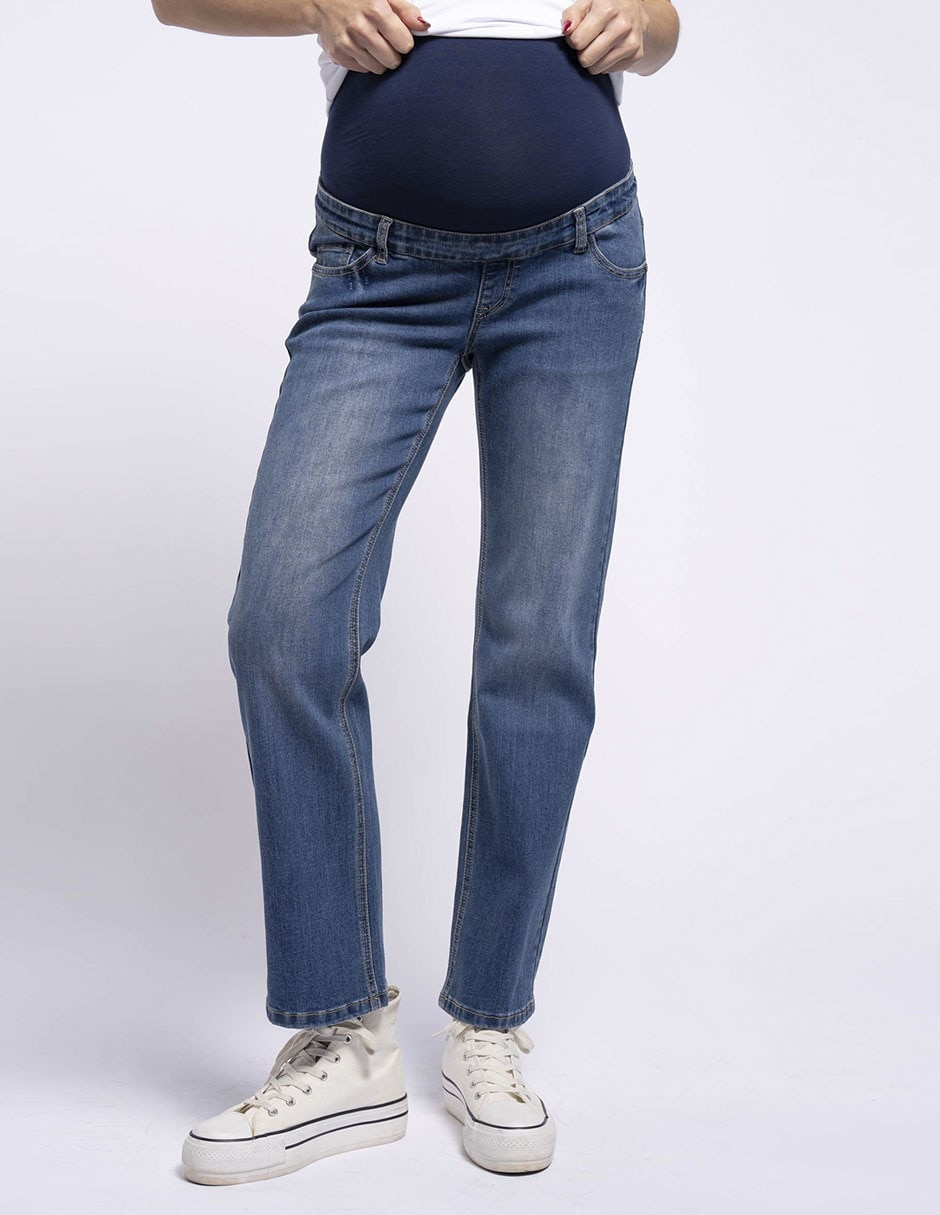 Jeans de maternidad straight Oh Ma! corte cintura alta