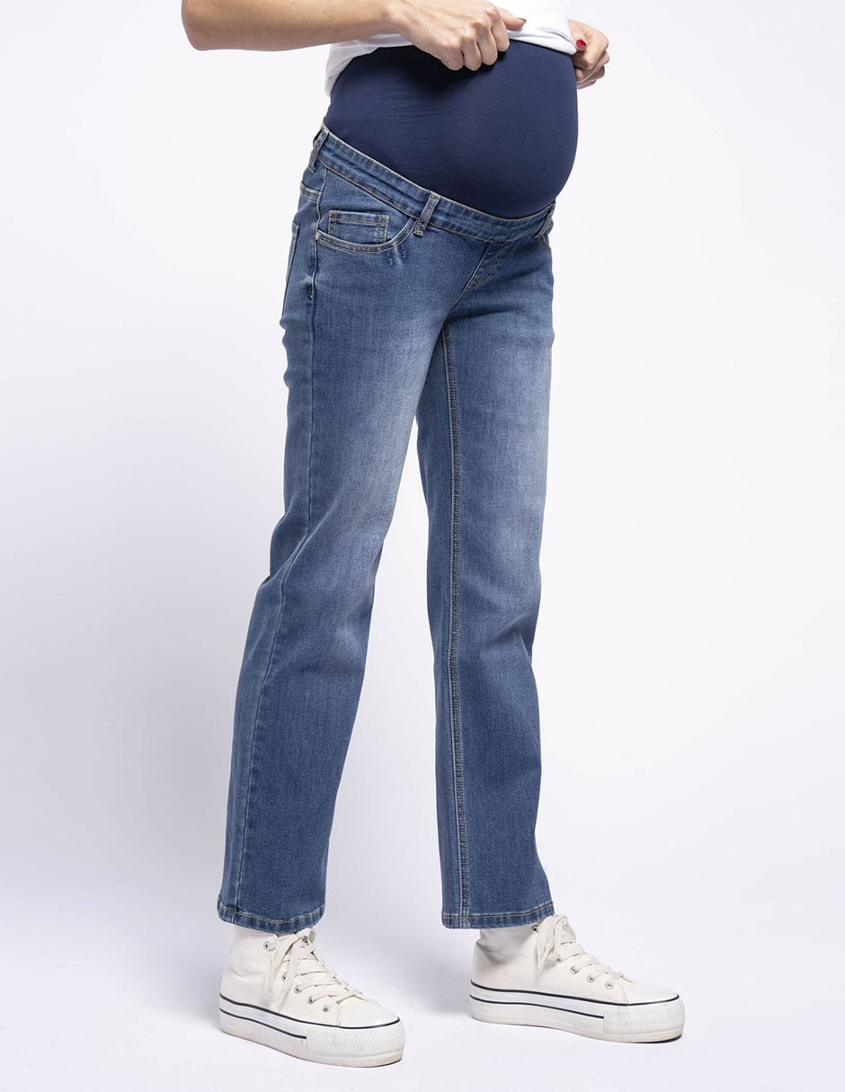 Jeans de maternidad straight Oh Ma! corte cintura alta