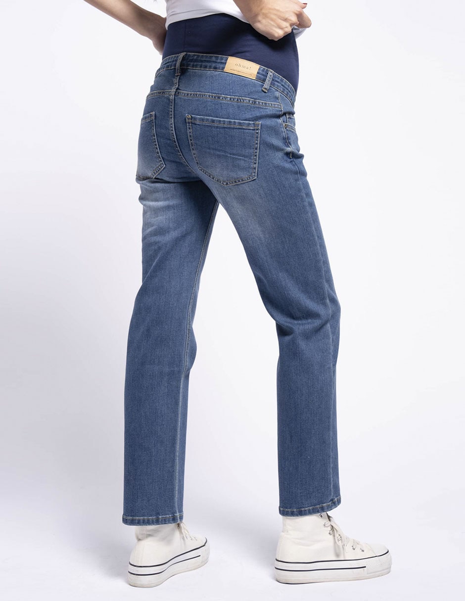 Jeans de maternidad straight Oh Ma! corte cintura alta