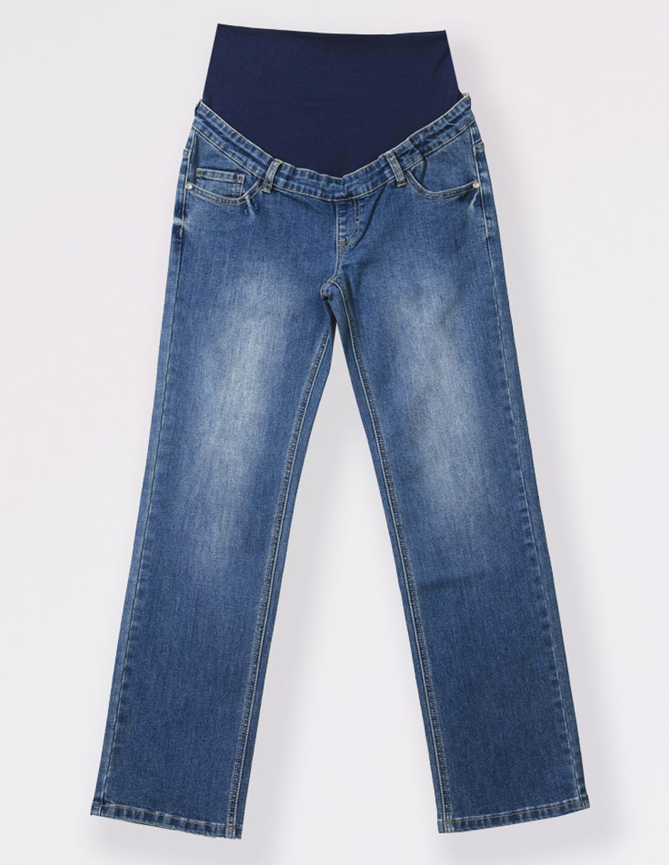 Jeans de maternidad straight Oh Ma! corte cintura alta