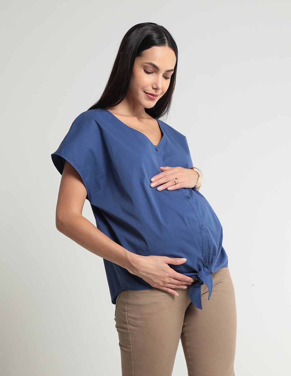 Blusa maternidad manga corta