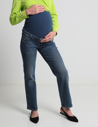 Jeans maternidad straight One to Nine corte cadera
