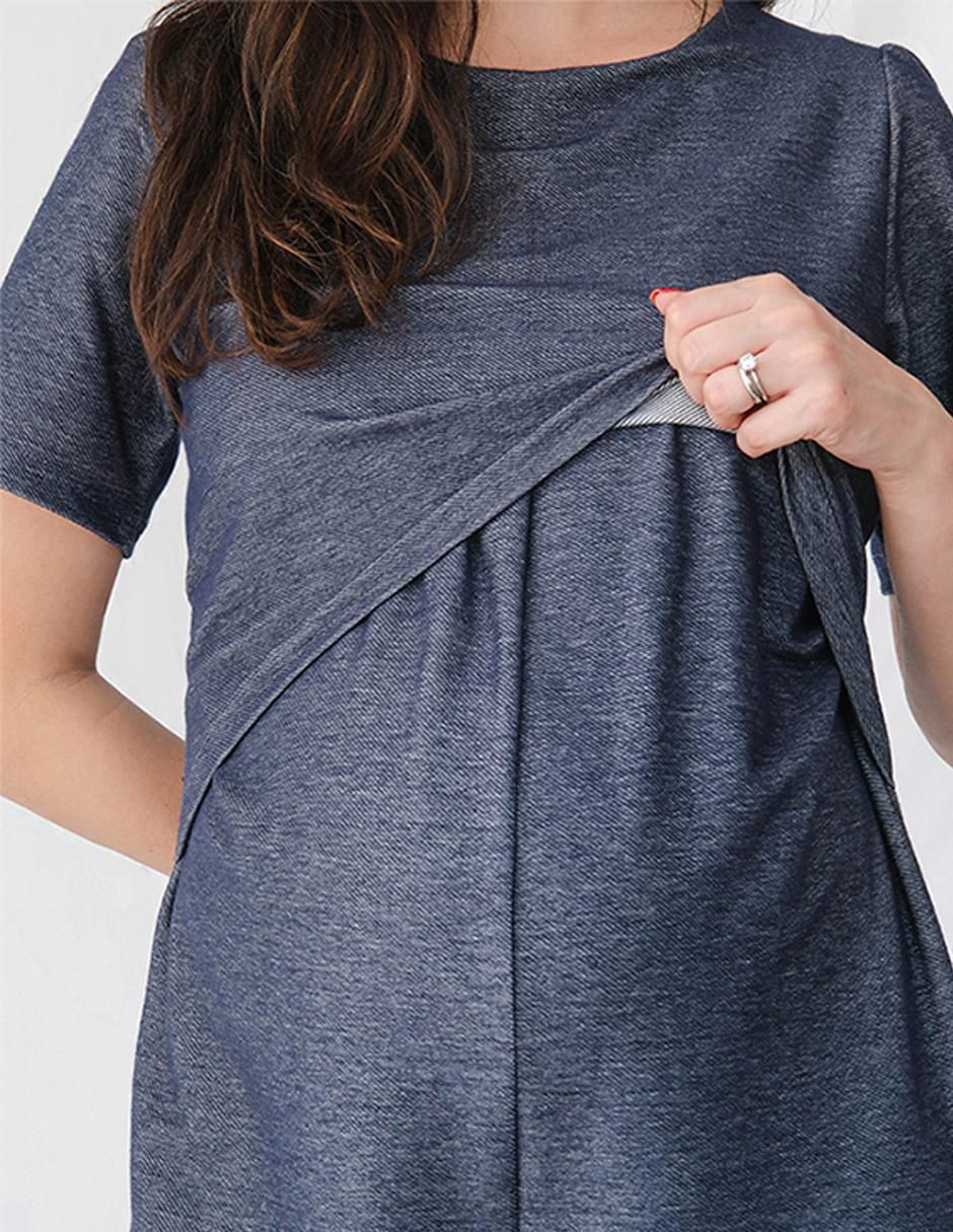 Jumpsuit maternidad casual estampado jaspeado 5