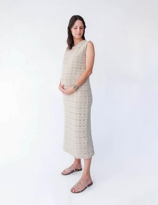 Vestido maternidad midi formal Vestido maternidad midi formal