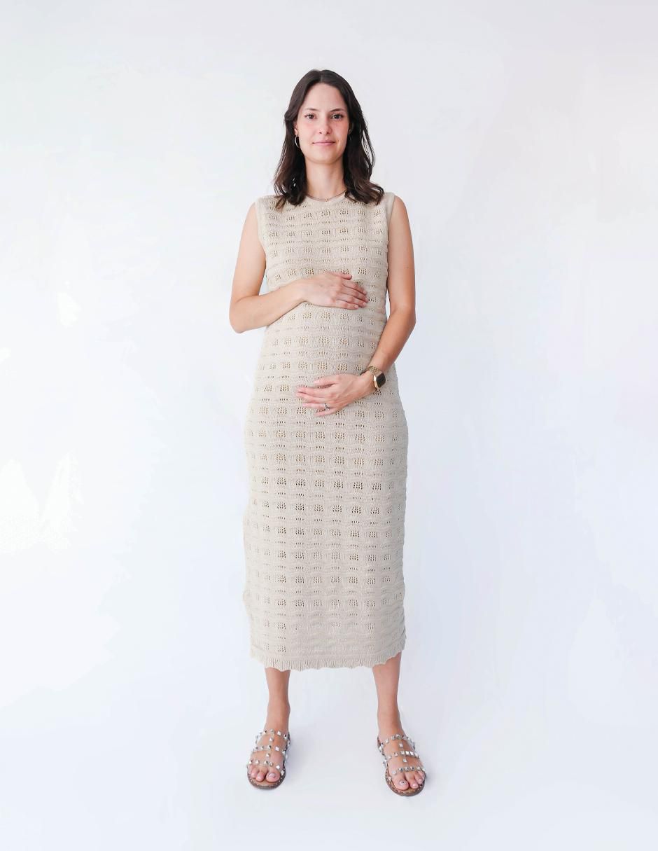 Vestido maternidad midi formal Mum Mx