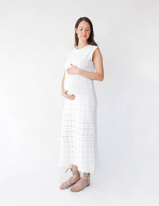 Vestido maternidad midi formal Vestido maternidad midi formal