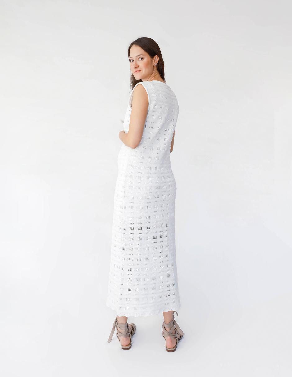 Vestido maternidad midi formal Mum Mx