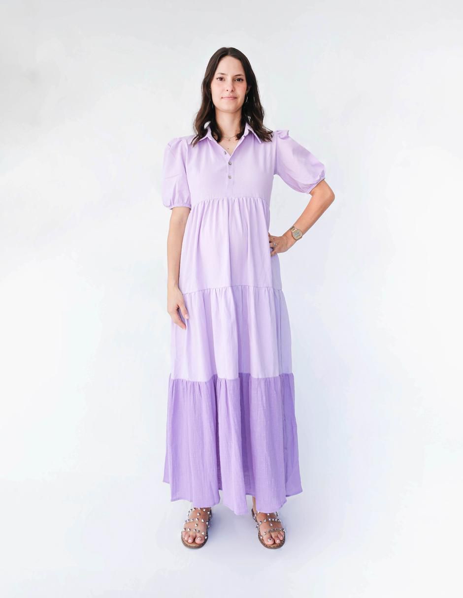 Vestido maternidad midi casual Mum Mx