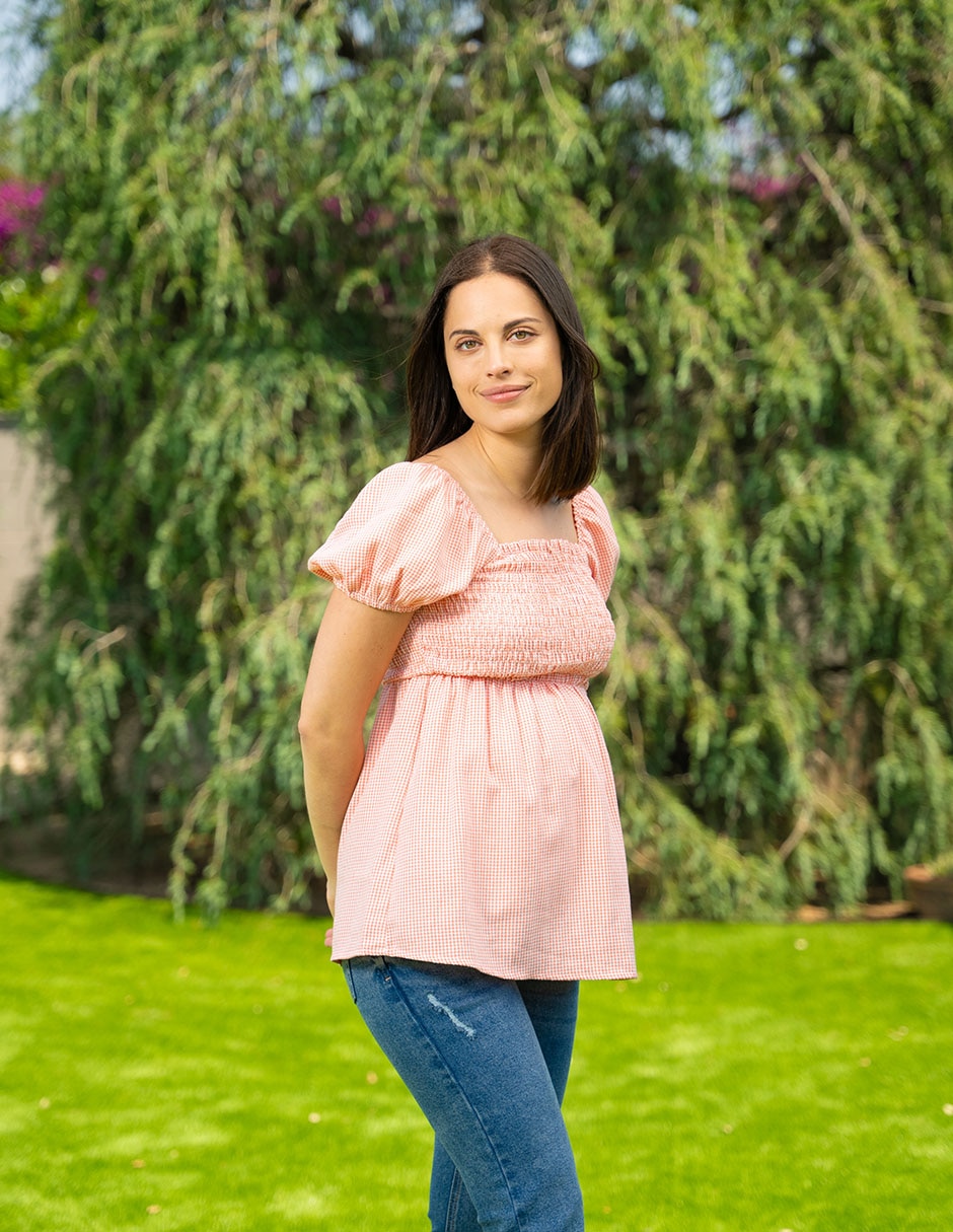 Blusa maternidad Oh Ma! manga corta