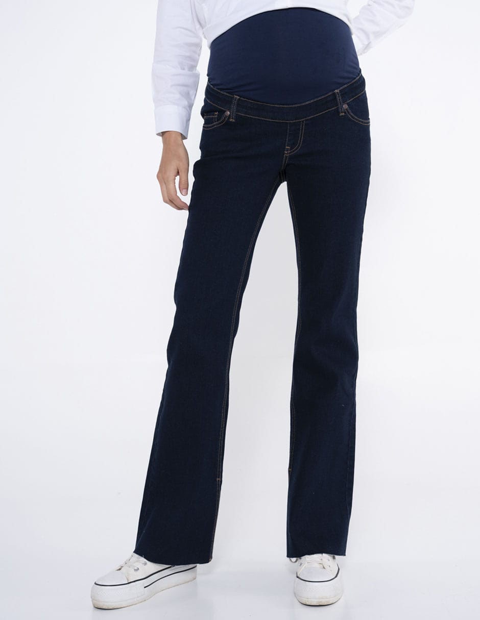 Jeans maternidad acampanado Oh Ma! corte cintura alta