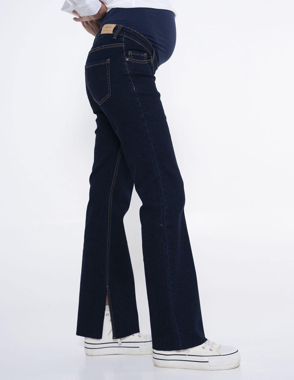 Jeans maternidad acampanado Oh Ma! corte cintura alta