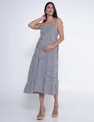 Vestido maternidad midi casual Vestido maternidad midi casual