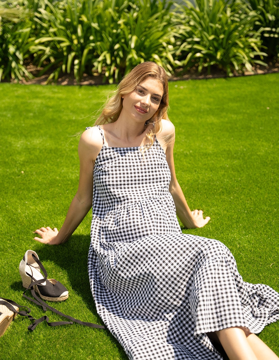 Vestido maternidad midi casual Oh Ma!