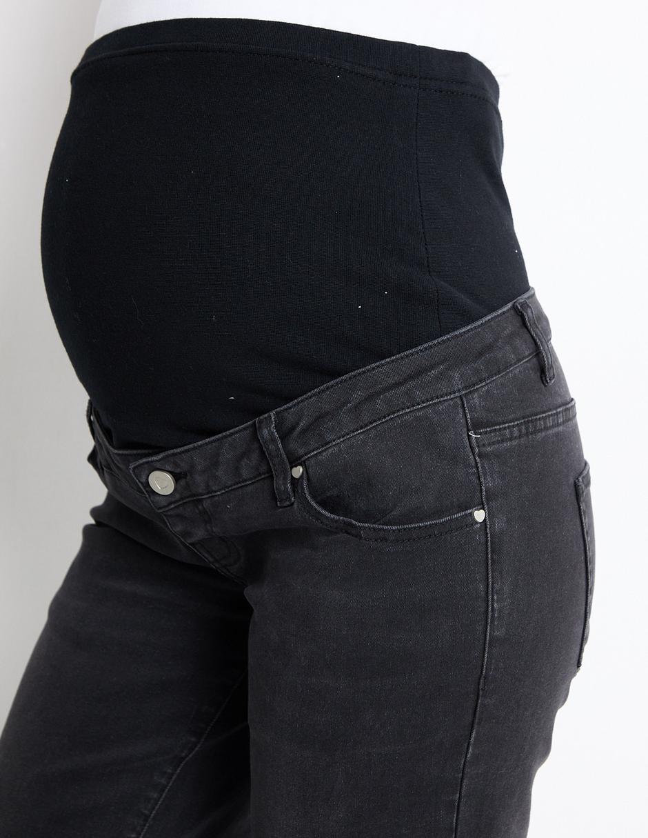 Jeans maternidad One to Nine straight corte cintura alta