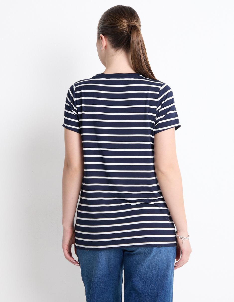 Playera maternidad manga corta One To Nine cuello redondo