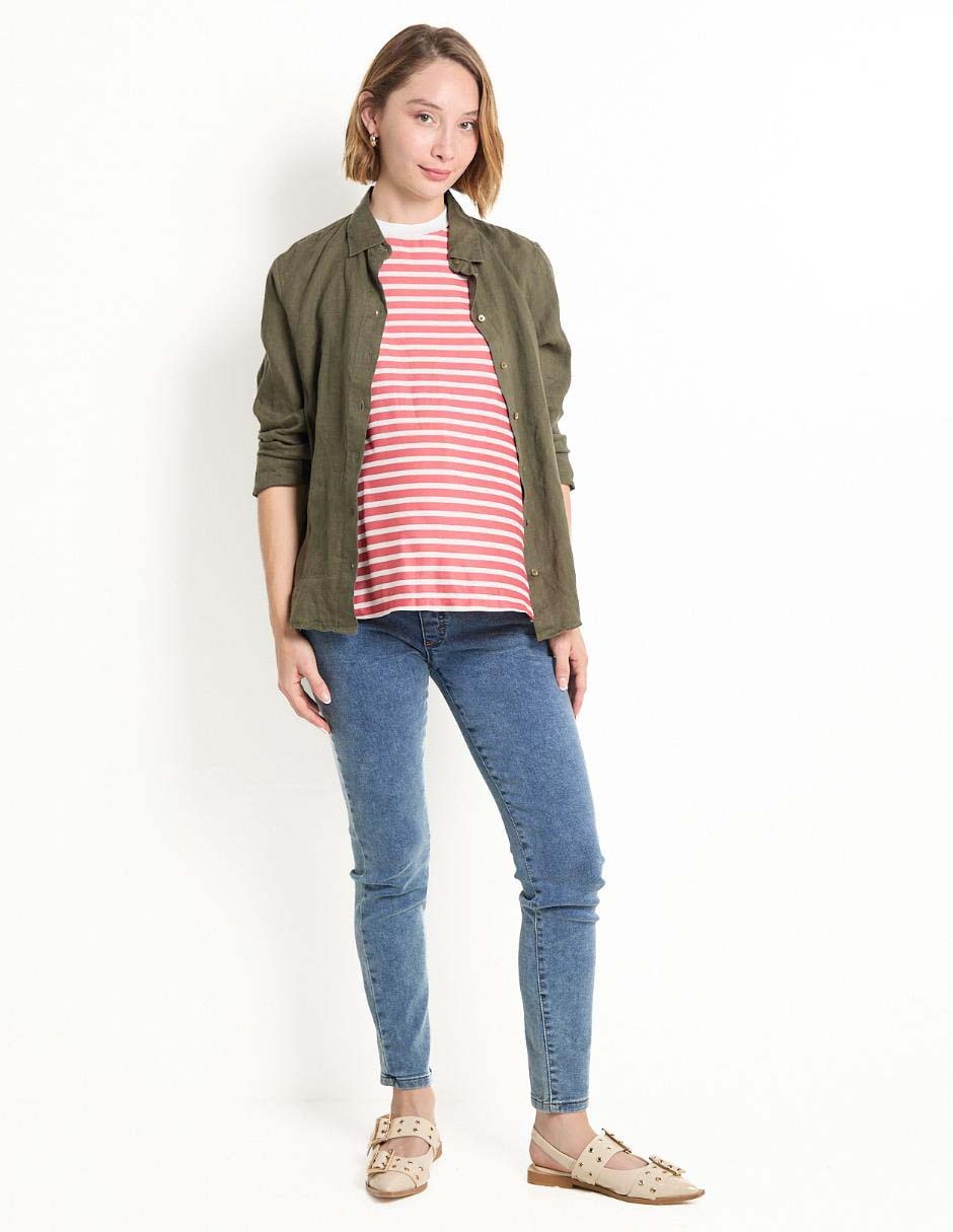 Blusa maternidad manga corta