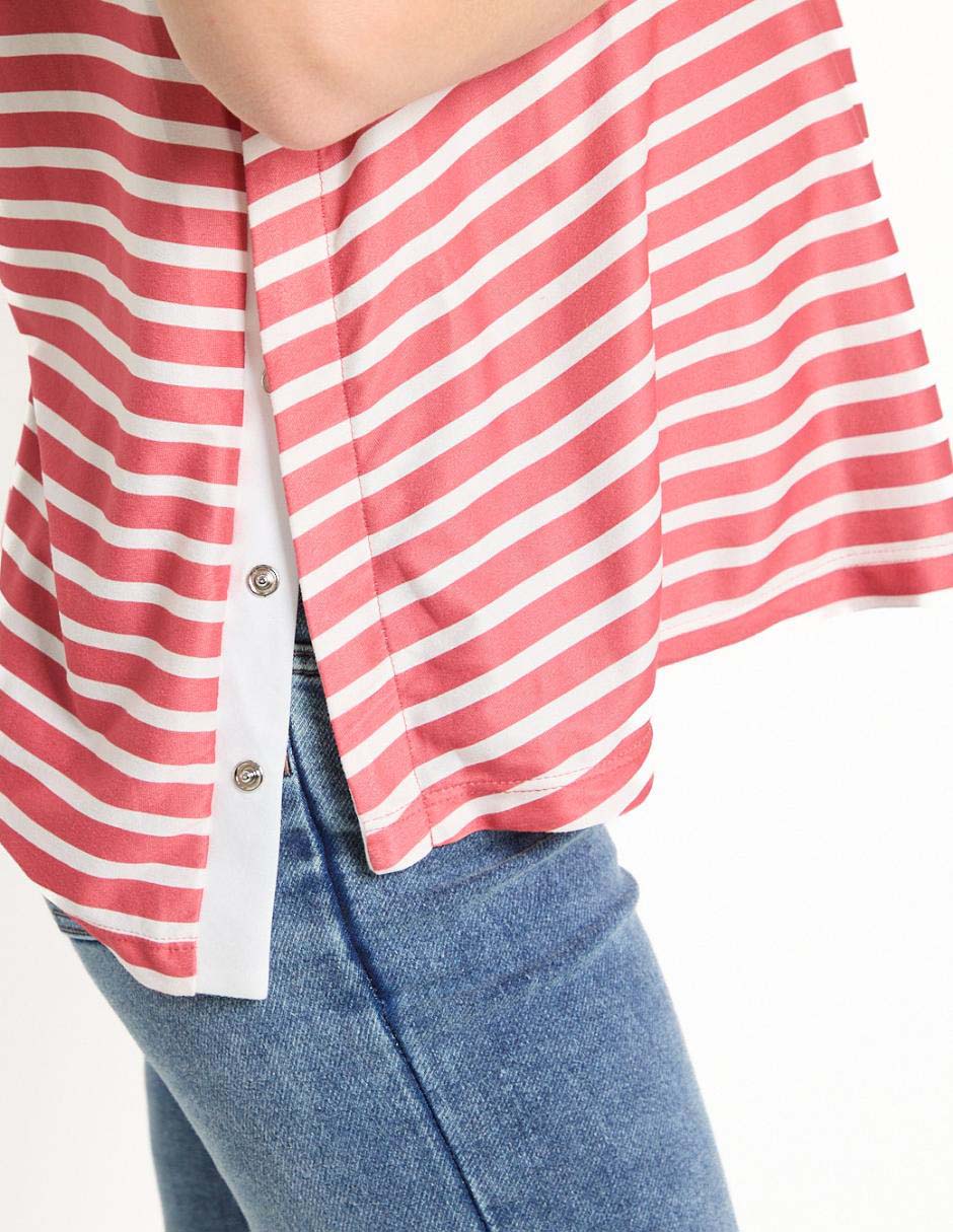 Blusa maternidad manga corta