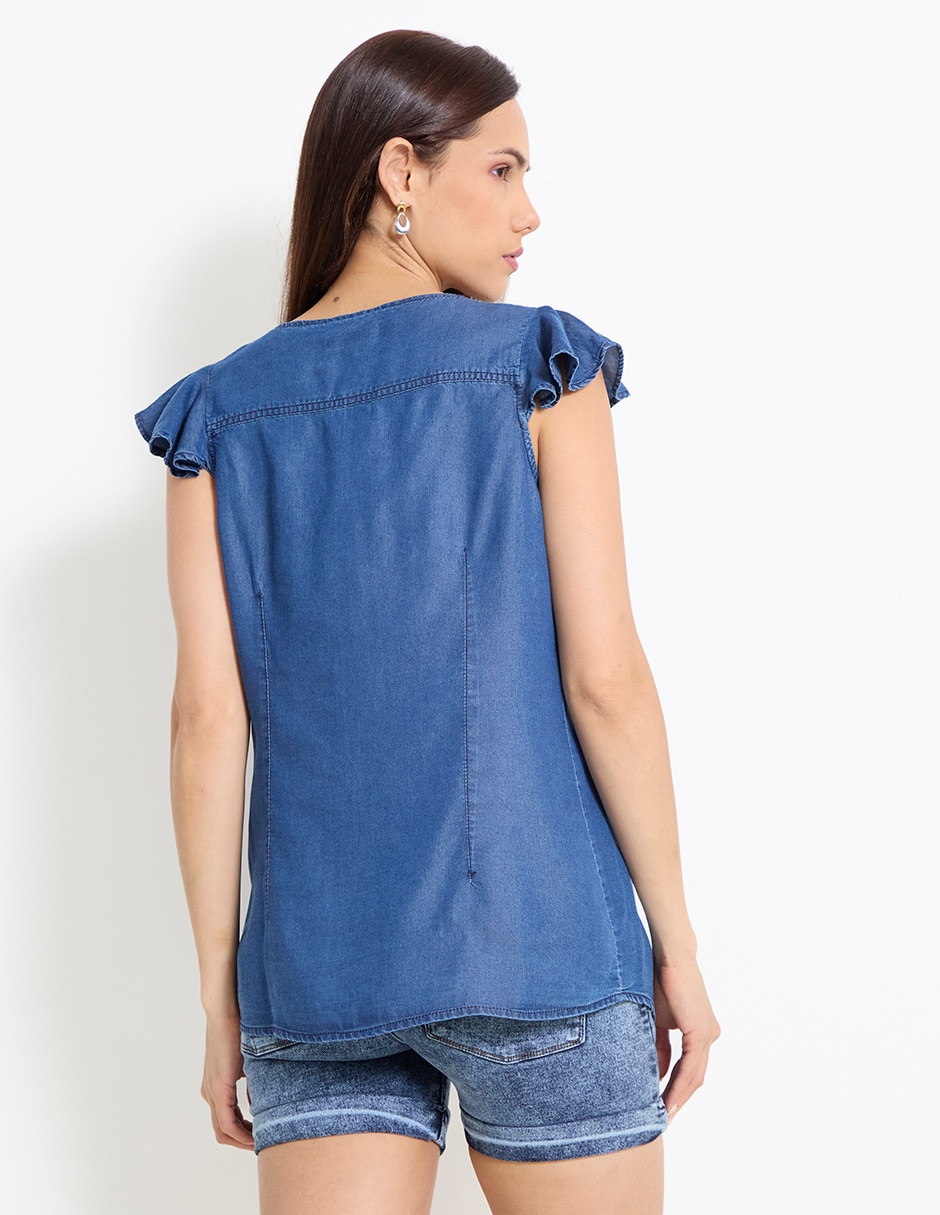 Short de maternidad One To Nine de mezclilla