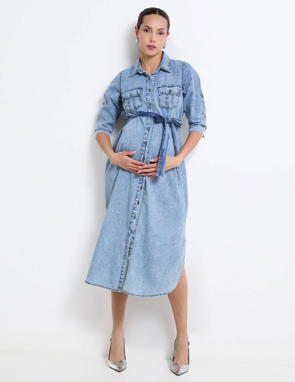 Vestido maternidad midi casual One To Nine