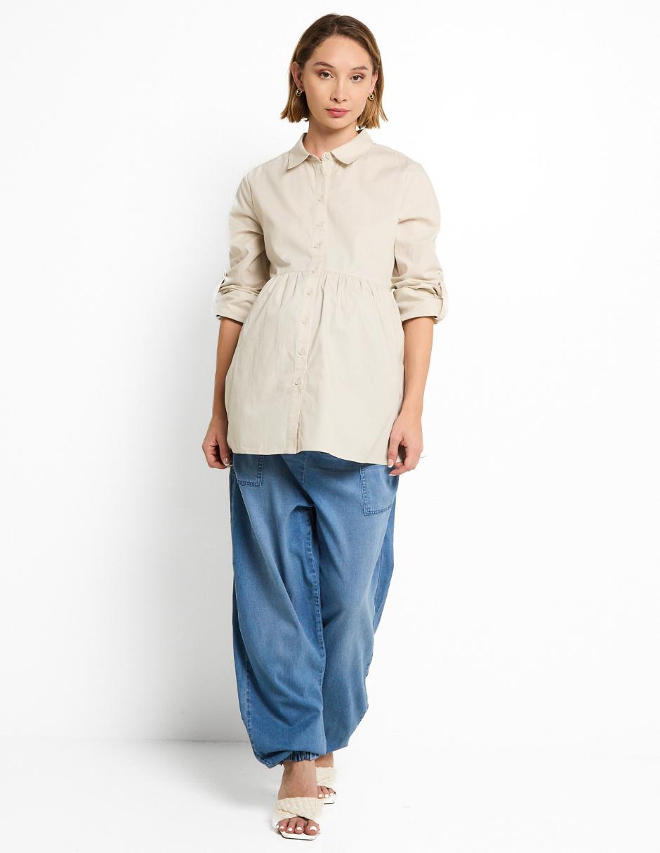 Blusa maternidad manga larga