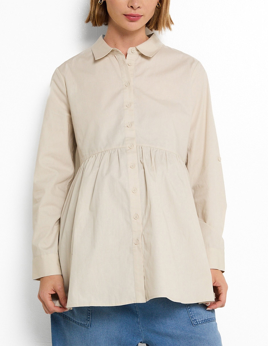Blusa maternidad manga larga