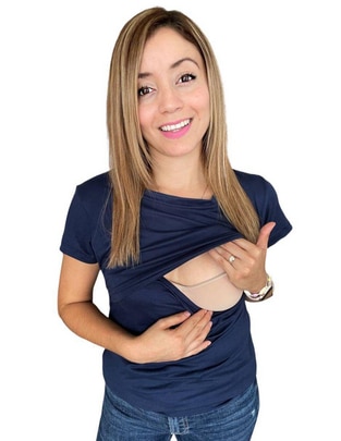 Blusa maternidad manga corta Blusa maternidad manga corta