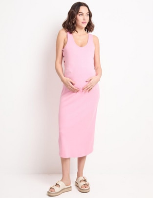 Vestido maternidad midi casual Vestido maternidad midi casual