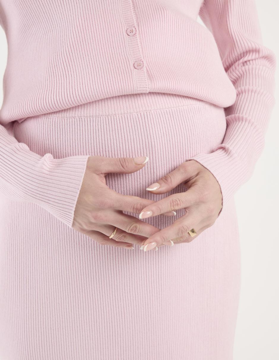 Falda de maternidad midi One To Nine cintura alta