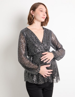 Blusa maternidad manga larga Blusa maternidad manga larga