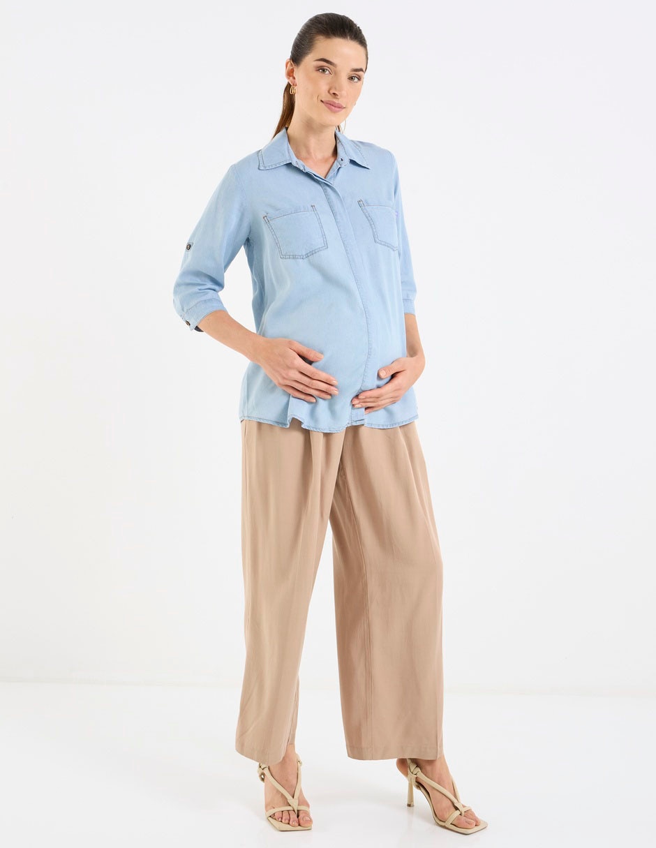 Pantalón maternidad acampanado 3