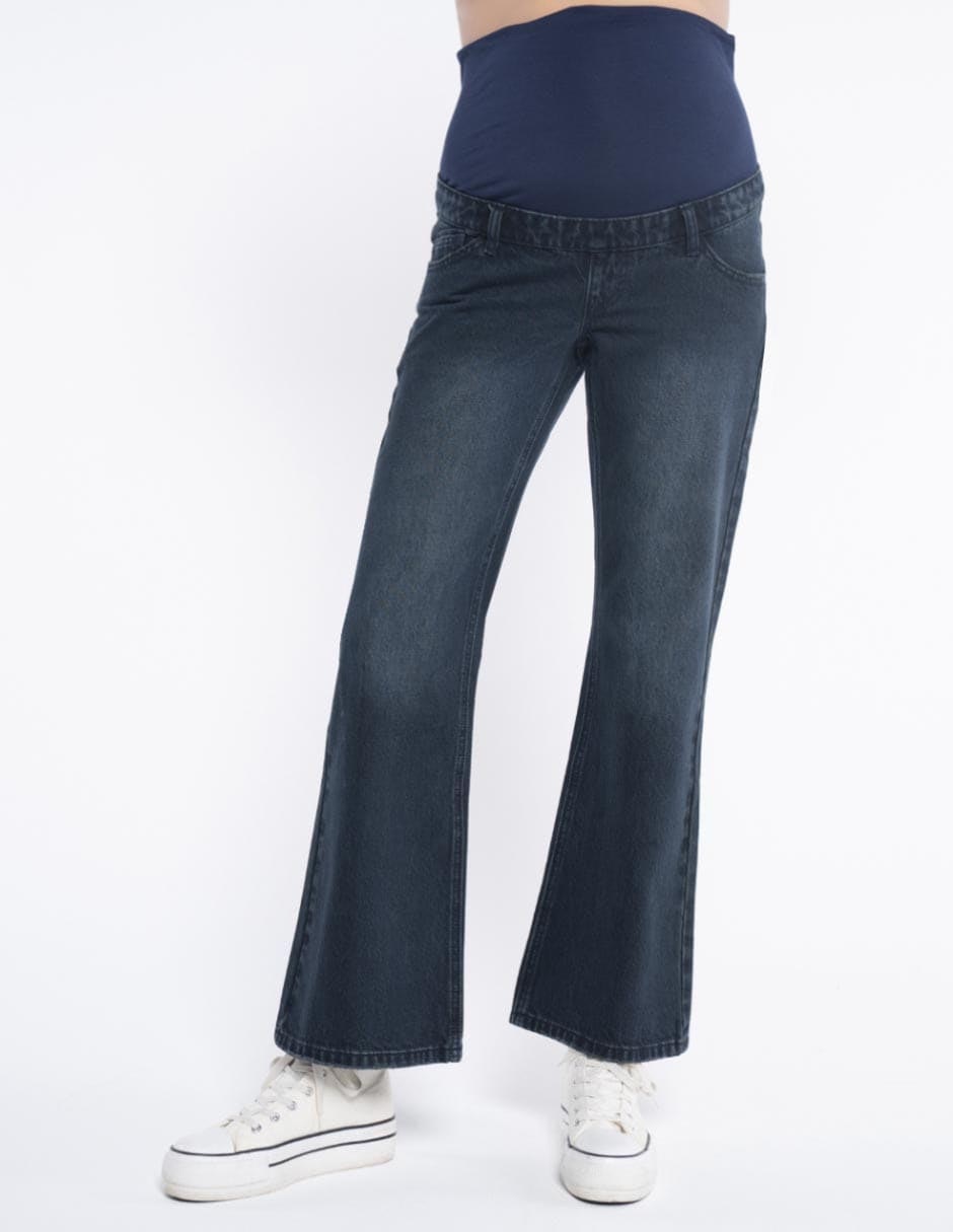 Jeans maternidad campana Oh Ma! corte cintura alta
