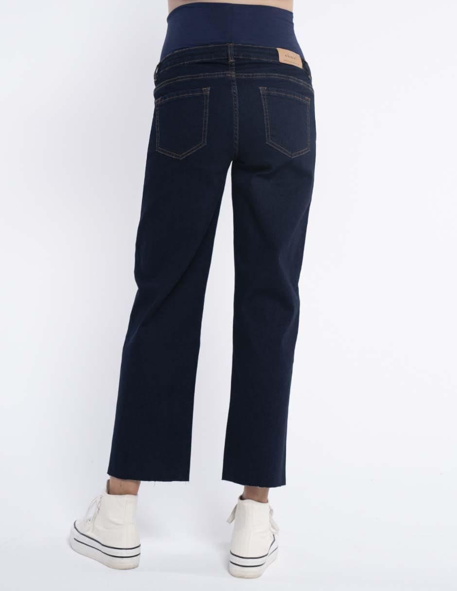 Jeans maternidad straight corte cintura alta 10