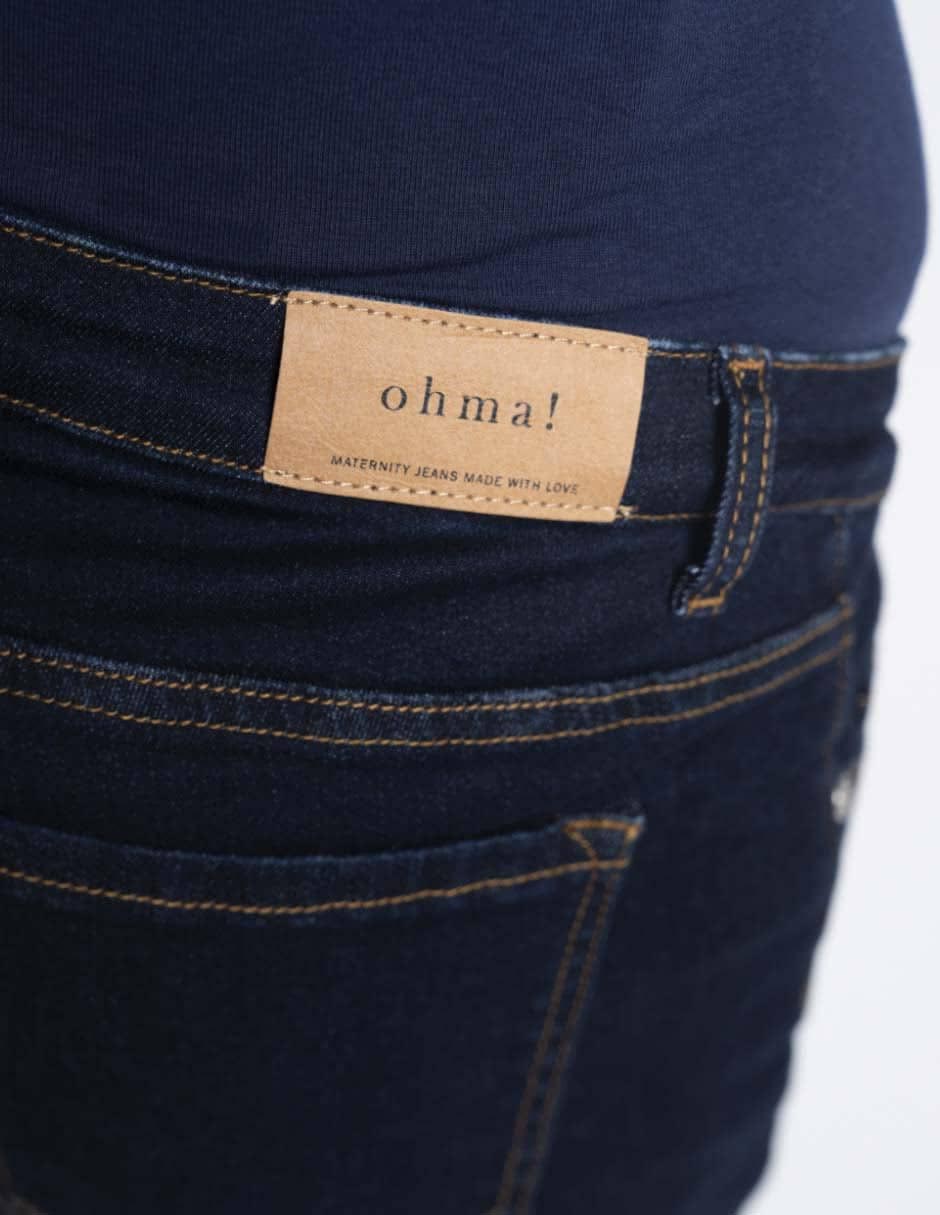 Jeans maternidad straight corte cintura alta 12