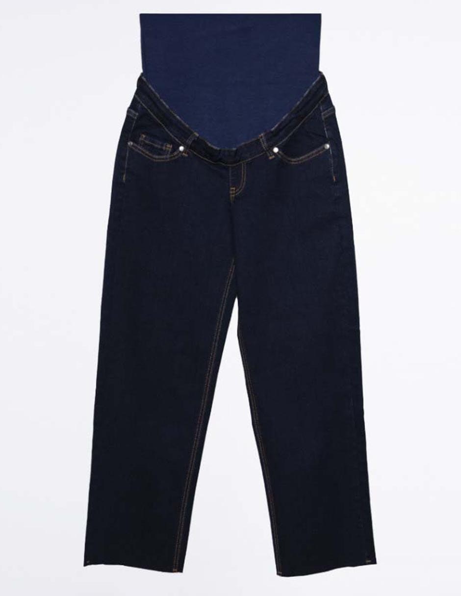Jeans maternidad straight corte cintura alta 13