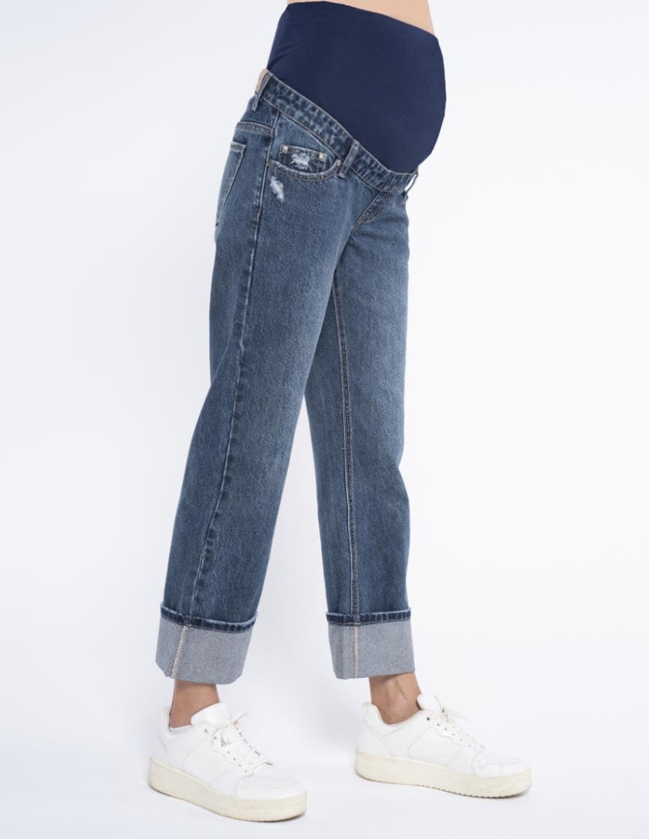 Jeans maternidad stright Oh Ma! corte cintura alta