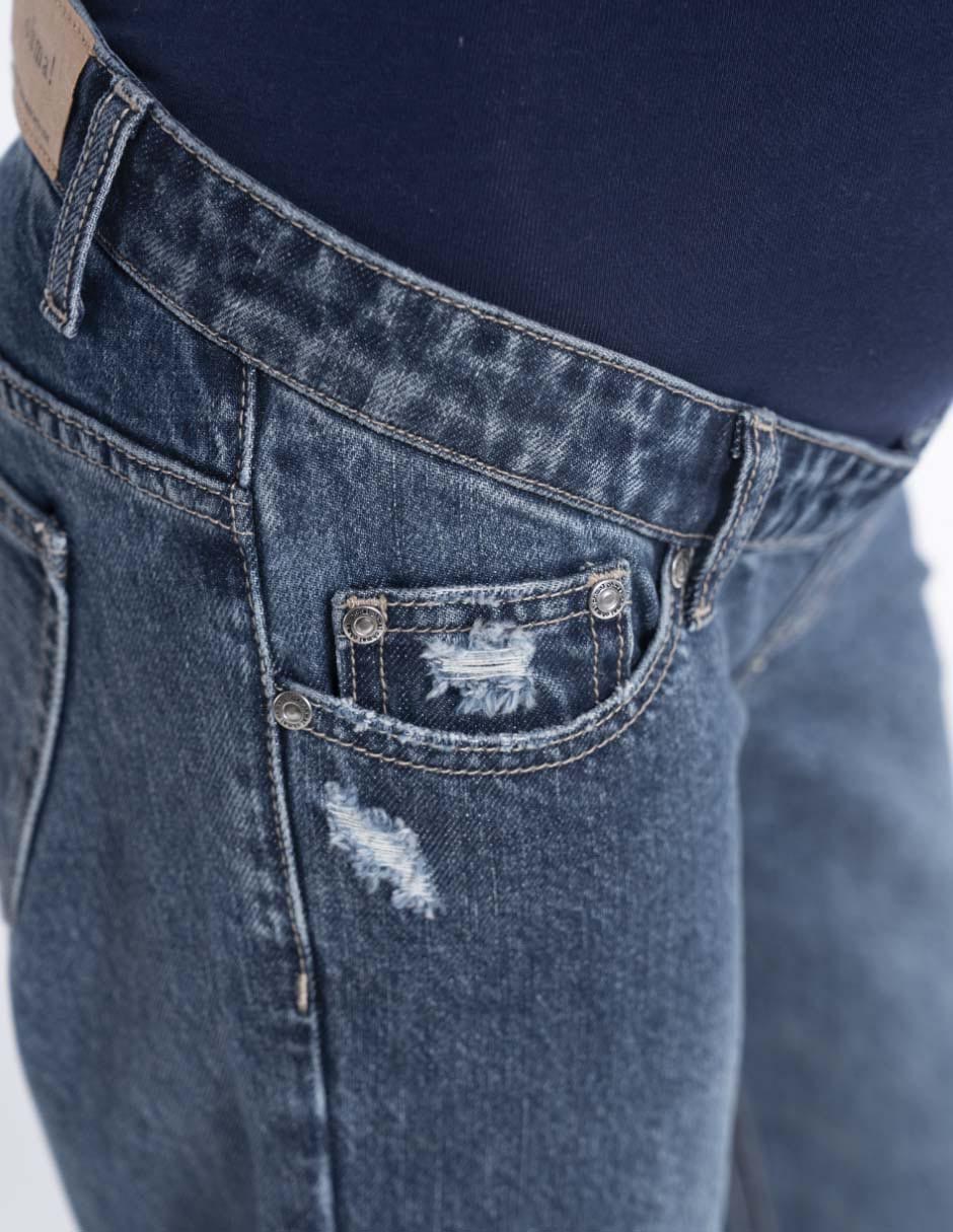 Jeans maternidad stright Oh Ma! corte cintura alta