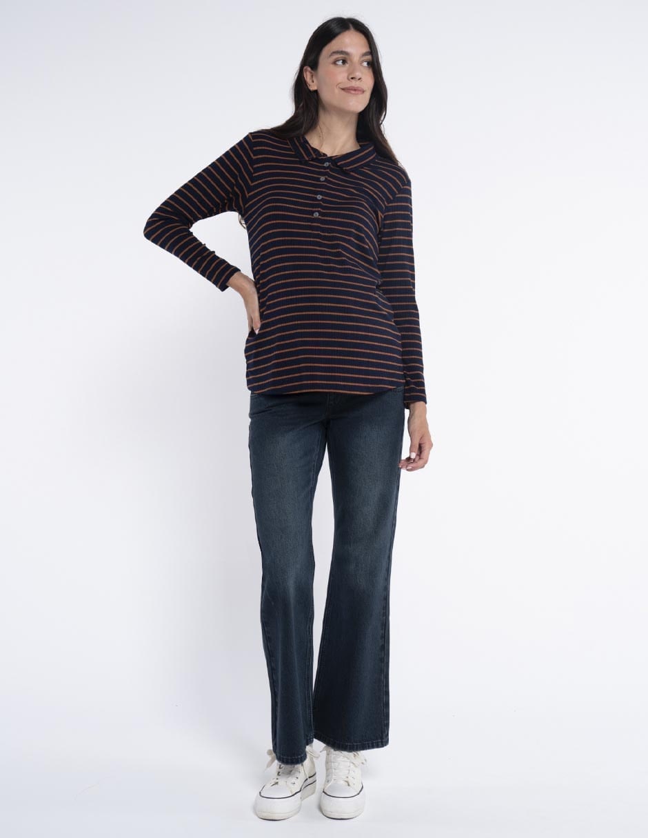 Blusa maternidad manga larga Blusa maternidad manga larga
