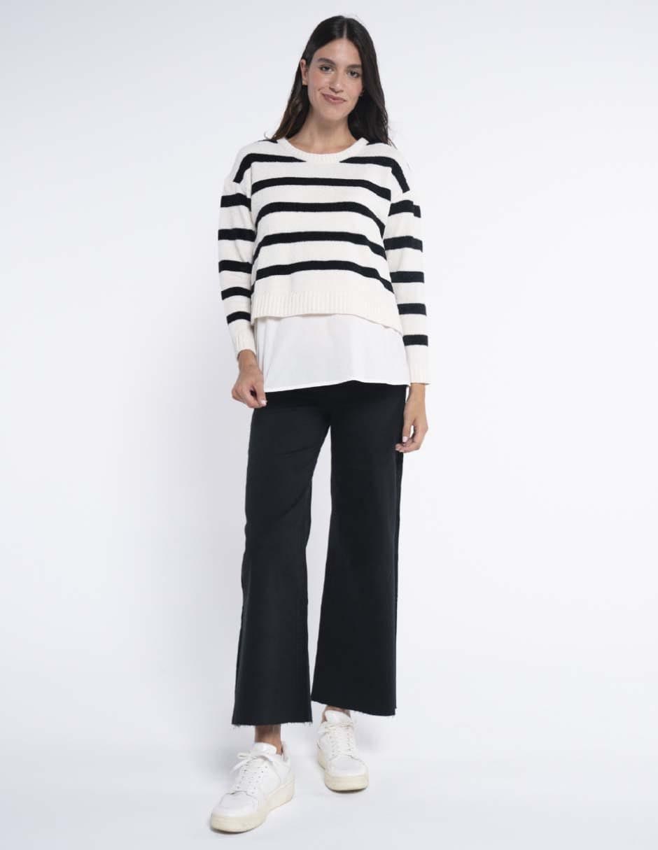 Jeans maternidad straight corte cintura alta 1
