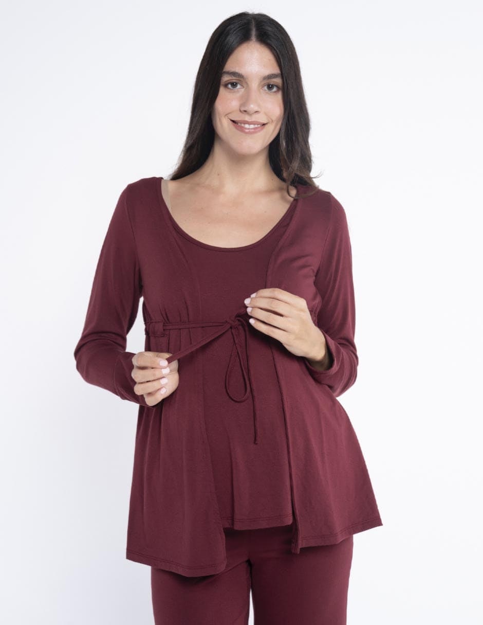 Blusa maternidad manga larga 7