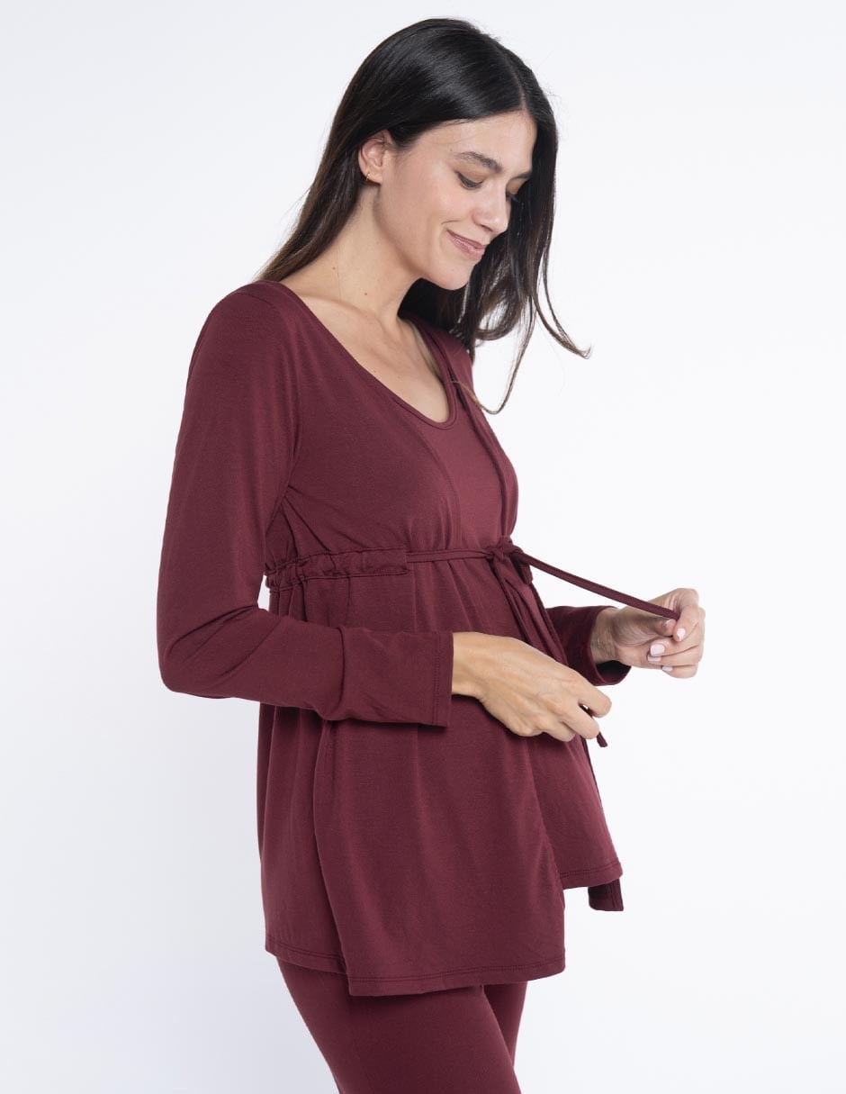 Blusa maternidad manga larga 5