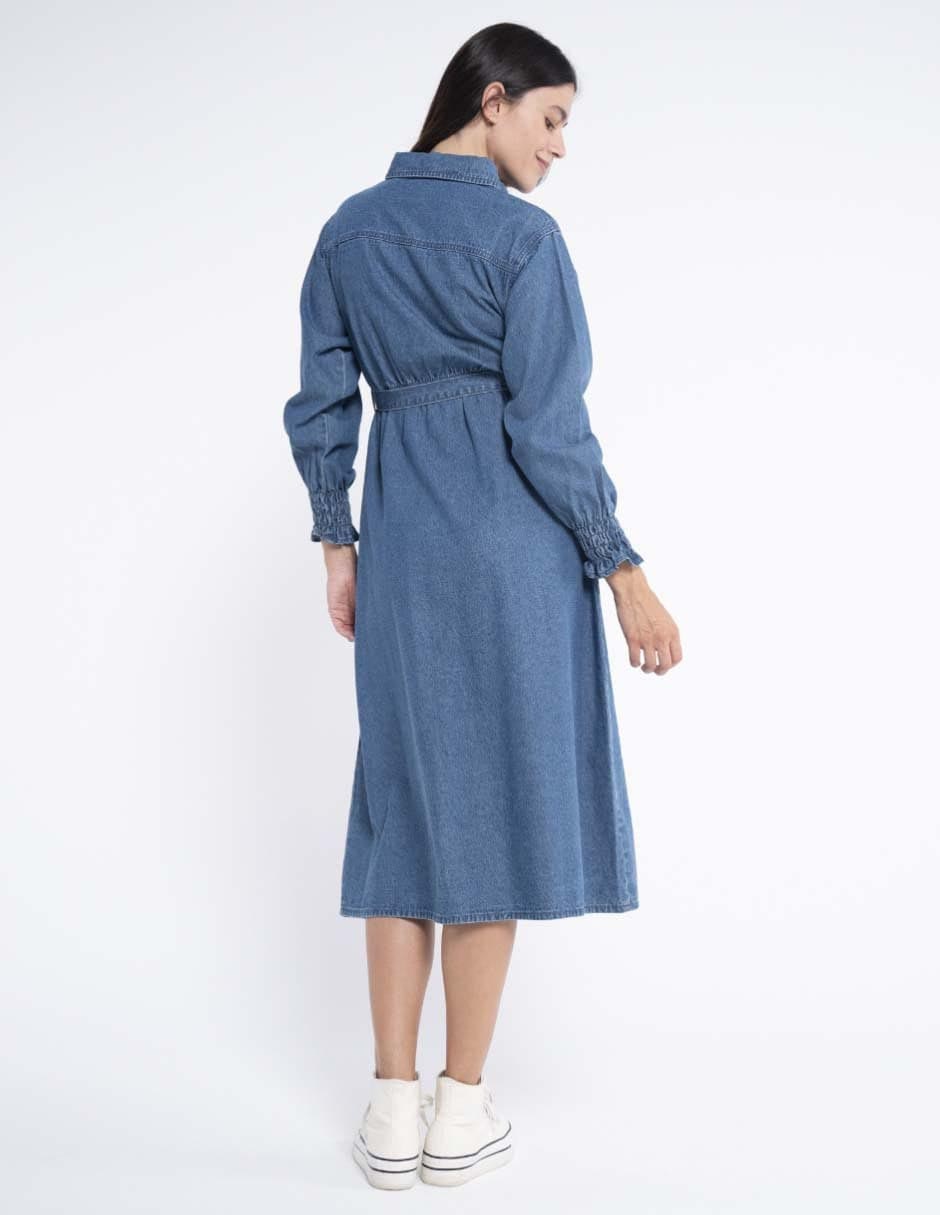 Vestido maternidad midi casual 11