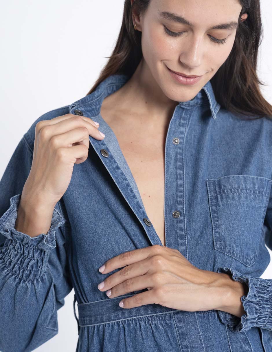 Vestido maternidad midi casual 12