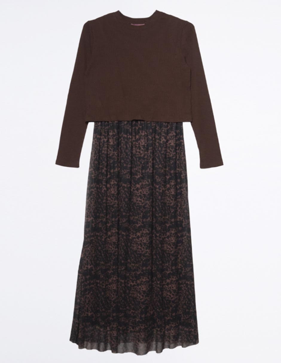 Vestido maternidad midi casual Oh Ma!