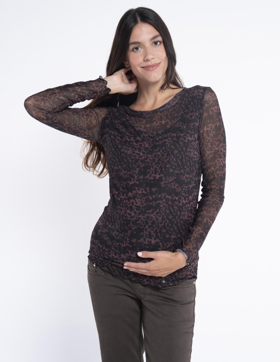 Blusa maternidad manga larga 6