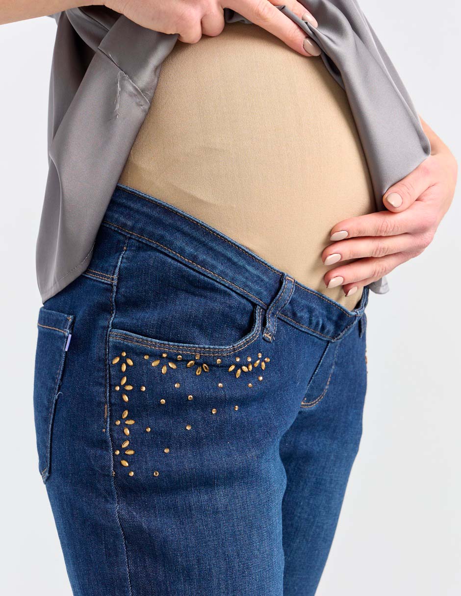 Jeans maternidad slim One To Nine corte cintura